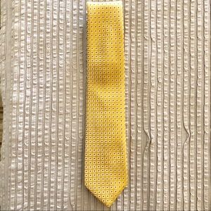 Men’s Yves Saint Laurent Gold Square Print Tie